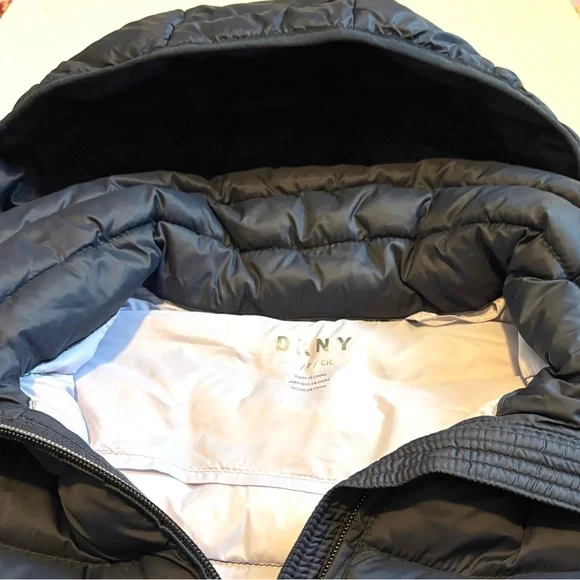 DKNY Women's Dark blue Puffer Coat, size S, great condition. - Picture 8 of 12